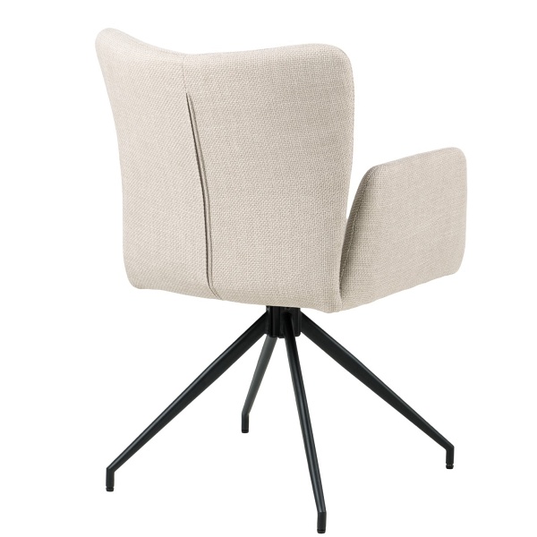 Krzesło Laura z podłokietnikami beżowe - ACTONA